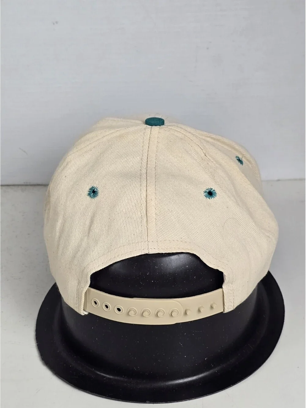 Vintage Alan Jackson Snapback Hat 90s Country Music Album Tour Concert USA Teal